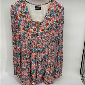 Urban Outfitters Floral Multicolor Dress Medium